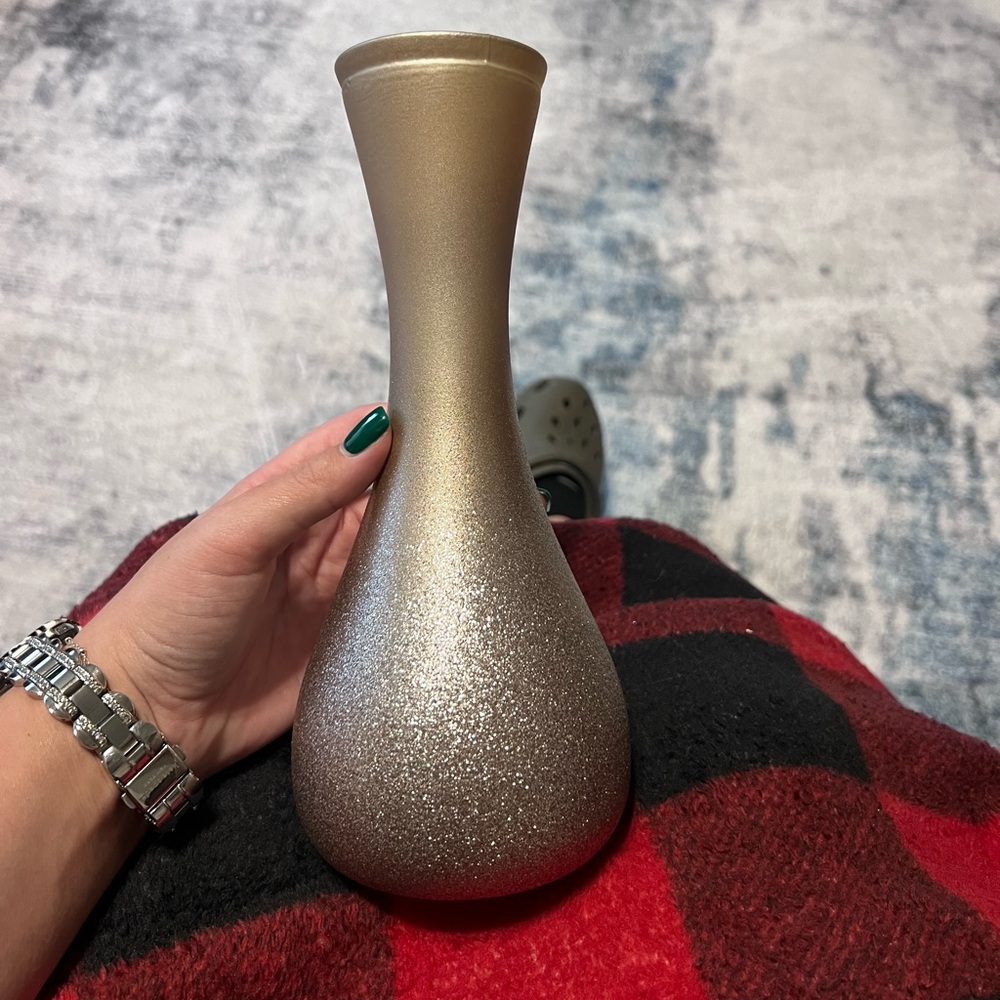 Gold Sparkle Vase